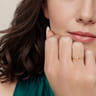 14K Yellow Gold Initial J Stackable Ring