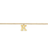 14K Yellow Gold Initial K Bracelet