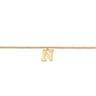 14K Yellow Gold Initial N Bracelet