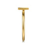 14K Yellow Gold Initial N Stackable Ring