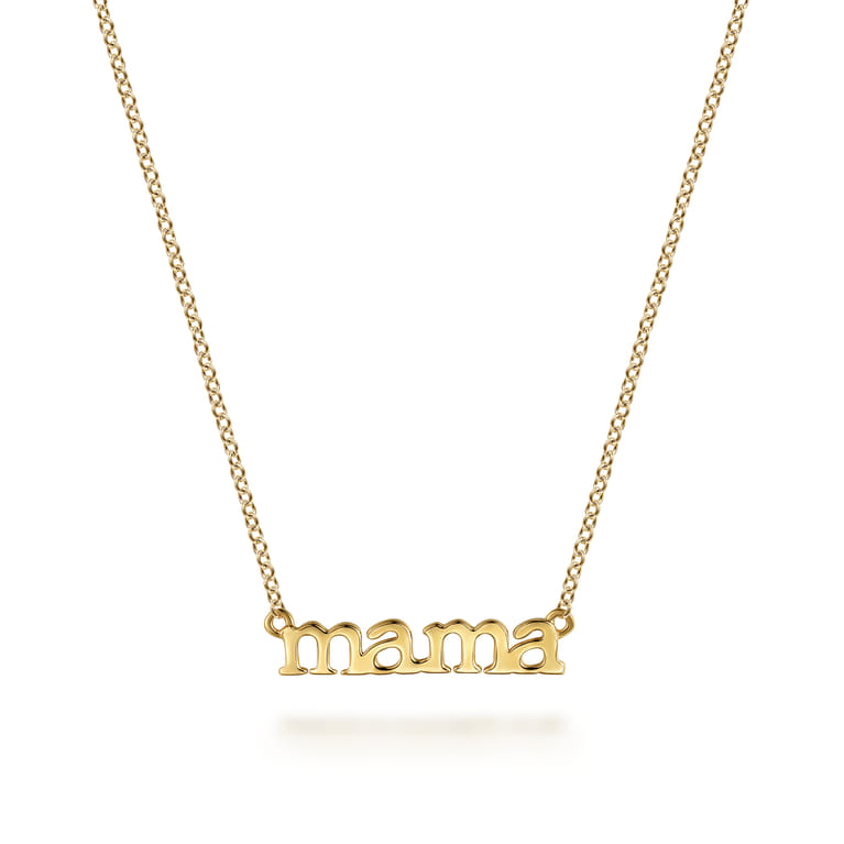 14K Yellow Gold Initial Necklace - Shot 1