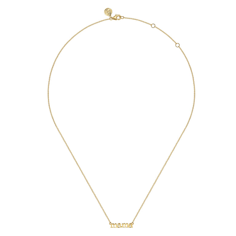 14K Yellow Gold Initial Necklace - Shot 2