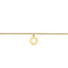 14K Yellow Gold Initial O Bracelet
