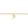 14K Yellow Gold Initial P Bracelet