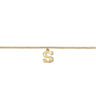 14K Yellow Gold Initial S Bracelet