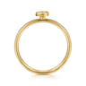 14K Yellow Gold Initial S Stackable Ring