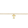 14K Yellow Gold Initial T Bracelet