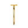 14K Yellow Gold Initial T Stackable Ring