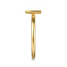 14K Yellow Gold Initial U Stackable Ring