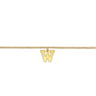 14K Yellow Gold Initial W Bracelet