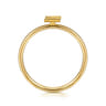 14K Yellow Gold Initial Z Stackable Ring