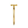 14K Yellow Gold Initial Z Stackable Ring