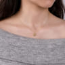 14K Yellow Gold Interwoven Floral Pendant Necklace