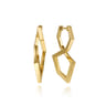 14K Yellow Gold Intricate Hoop Earrings