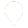 14K Yellow Gold J Initial Necklace