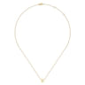 14K Yellow Gold K Initial Necklace