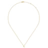 14K Yellow Gold L Initial Necklace