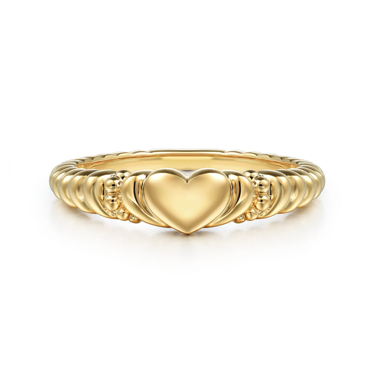14K Yellow Gold Ladies Ring - Shot 1