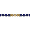 14K Yellow Gold Lapis Beads Bracelet