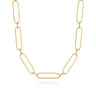 14K Yellow Gold Large Link Chain Necklace