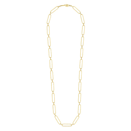 14K Yellow Gold Large Link Chain Necklace