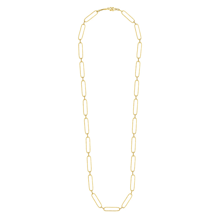 14K Yellow Gold Large Link Chain Necklace - Shot 2