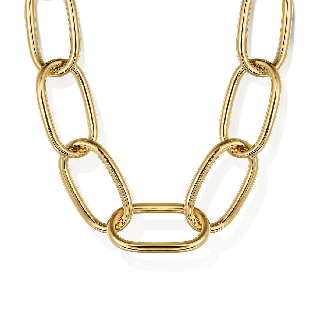 14k Yellow Gold Chain Contemporary SKU: NK7564Y4JJJ