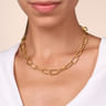 14K Yellow Gold Large Oval Link Chain Necklace