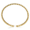 14K Yellow Gold Leaf Cuff Bracelet