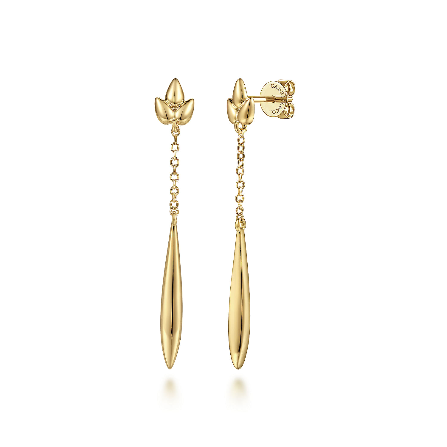 14k yellow gold earrings popular