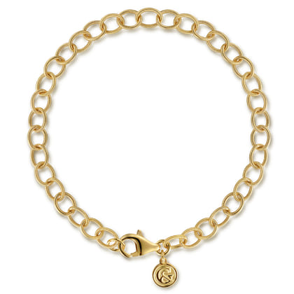 14K Yellow Gold Link Chain Bracelet