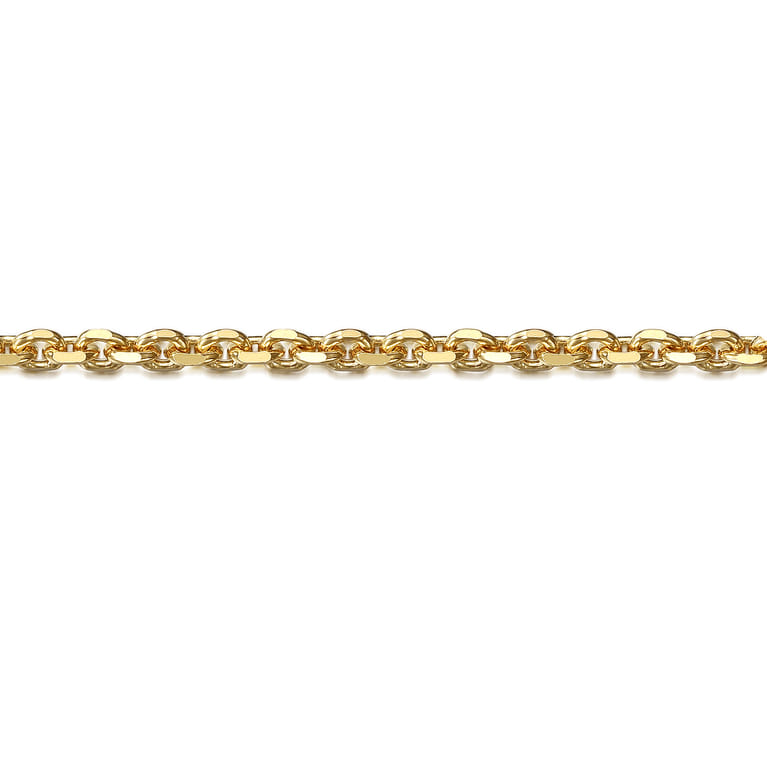 14K Yellow Gold Link Chain Bracelet - Shot 2