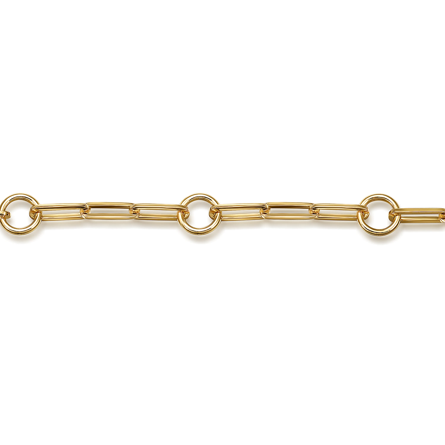 14K Yellow Gold Link Chain Bracelet - Shot 2