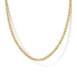14K Yellow Gold Link Chain Necklace