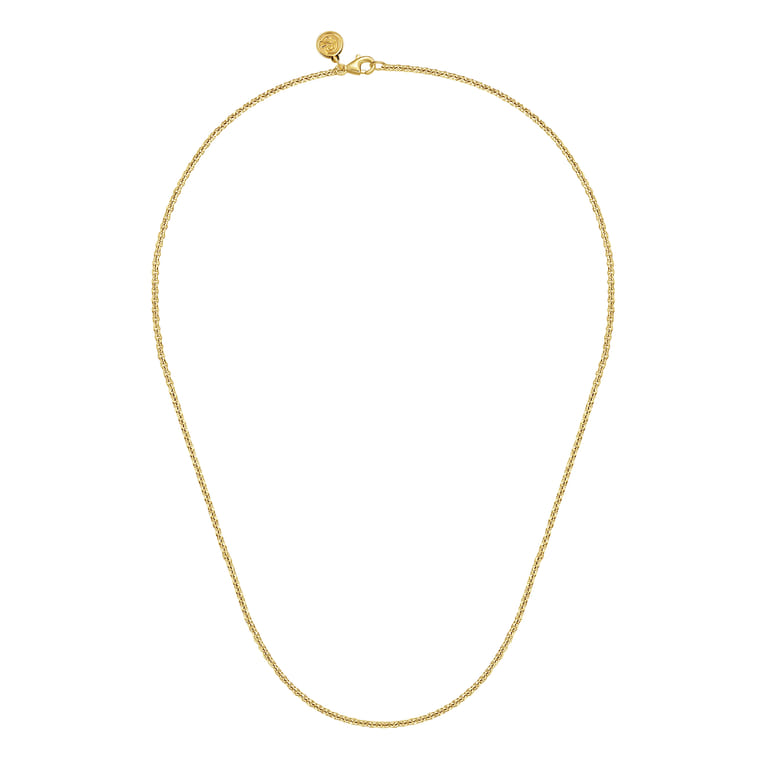14K Yellow Gold Link Chain Necklace - Shot 2