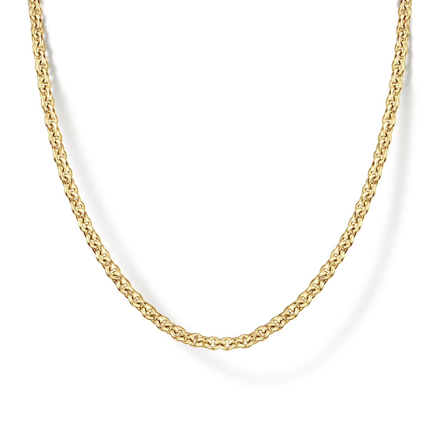 14K Yellow Gold Link Chain Necklace - Shot 1
