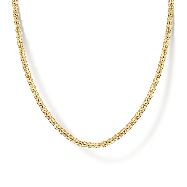 14K Yellow Gold Link Chain Necklace - Shot 1
