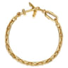 14K Yellow Gold Link Chain and Anchor Men's Bracelet