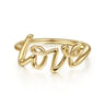 14K Yellow Gold Love Ring
