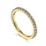 14K Yellow Gold Manmade Alexandrite Stackable Ring