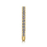 14K Yellow Gold Manmade Alexandrite Stackable Ring
