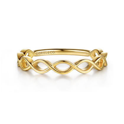 14K Yellow Gold Maqurise Shape Stackable Ring