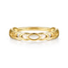 14K Yellow Gold Marquise Shape Stackable Ring