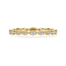 14K Yellow Gold Marquise Station Diamond Stackable Ring - 0.25 ct