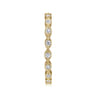 14K Yellow Gold Marquise Station Diamond Stackable Ring - 0.25 ct