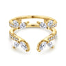Enhancer Wedding Ring in 14k Yellow Gold with Marquise Natural Diamond at Gabriel & Co.