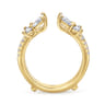 Enhancer Wedding Ring in 14k Yellow Gold with Marquise Natural Diamond at Gabriel & Co.