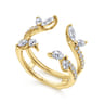 Enhancer Wedding Ring in 14k Yellow Gold with Marquise Natural Diamond at Gabriel & Co.