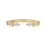 Open Ring Wedding Ring in 14k Yellow Gold with Marquise Natural Diamond at Gabriel & Co.