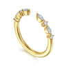 Open Ring Wedding Ring in 14k Yellow Gold with Marquise Natural Diamond at Gabriel & Co.